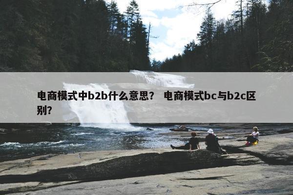 电商模式中b2b什么意思？ 电商模式bc与b2c区别？