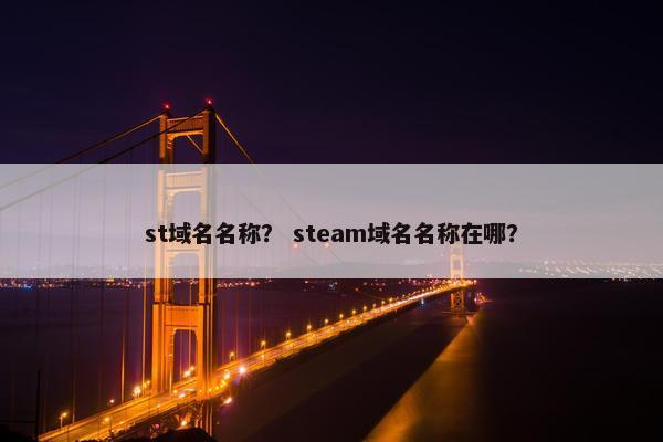 st域名名称？ steam域名名称在哪？