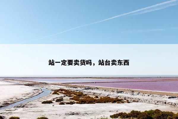 站一定要卖货吗，站台卖东西