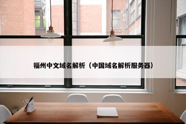 福州中文域名解析（中国域名解析服务器）