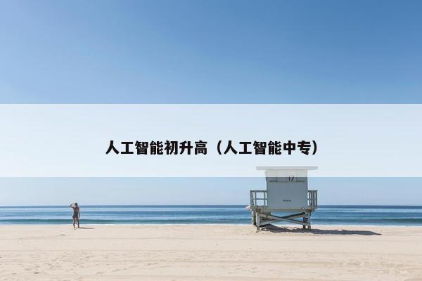 人工智能初升高（人工智能中专）