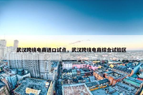 武汉跨境电商进口试点，武汉跨境电商综合试验区