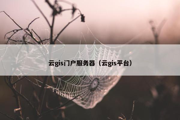 云gis门户服务器（云gis平台）