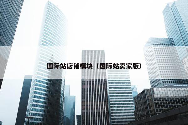 国际站店铺模块（国际站卖家版）