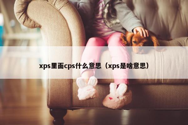 xps里面cps什么意思（xps是啥意思）