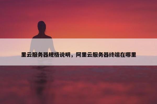 里云服务器规格说明，阿里云服务器终端在哪里