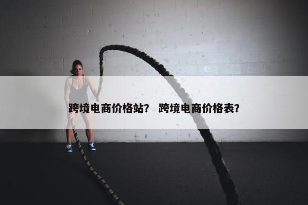 跨境电商价格站？ 跨境电商价格表？