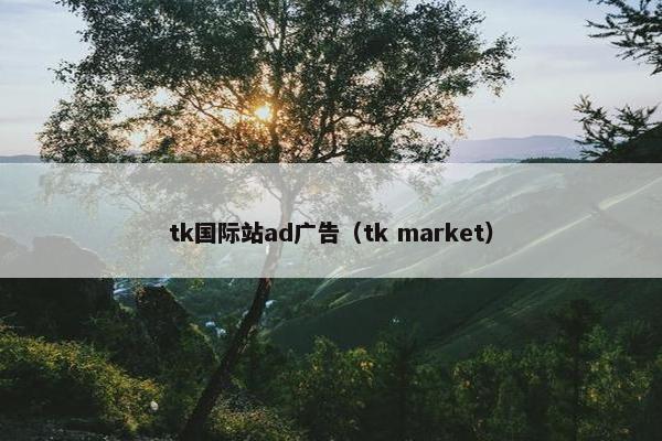 tk国际站ad广告（tk market）