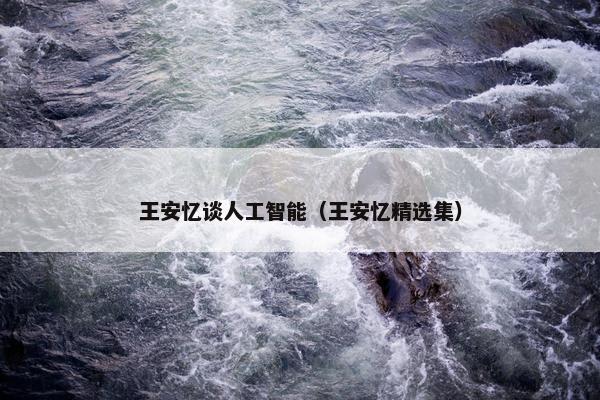 王安忆谈人工智能（王安忆精选集）