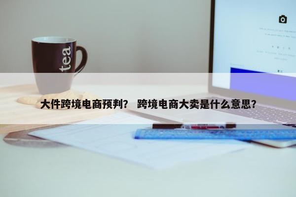 大件跨境电商预判？ 跨境电商大卖是什么意思？