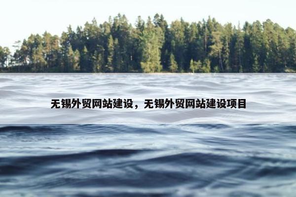 无锡外贸网站建设，无锡外贸网站建设项目