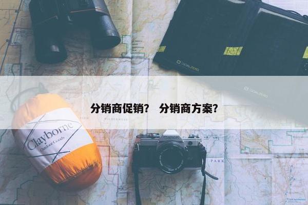 分销商促销？ 分销商方案？