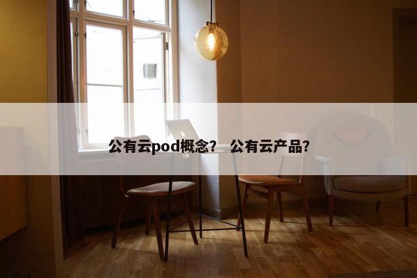 公有云pod概念？ 公有云产品？