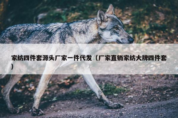 家纺四件套源头厂家一件代发（厂家直销家纺大牌四件套）