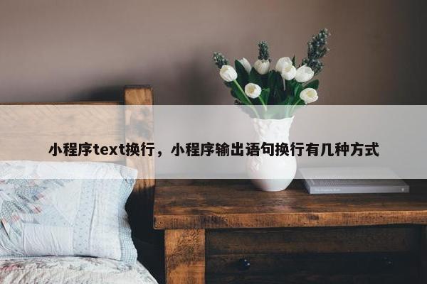 小程序text换行，小程序输出语句换行有几种方式