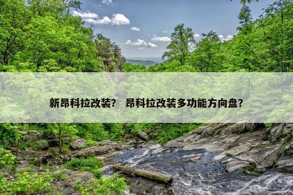 新昂科拉改装？ 昂科拉改装多功能方向盘？