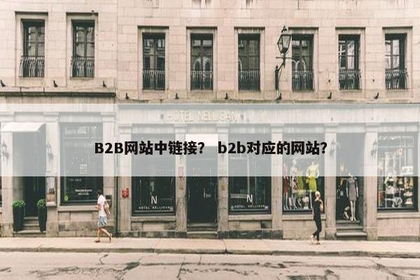B2B网站中链接？ b2b对应的网站？
