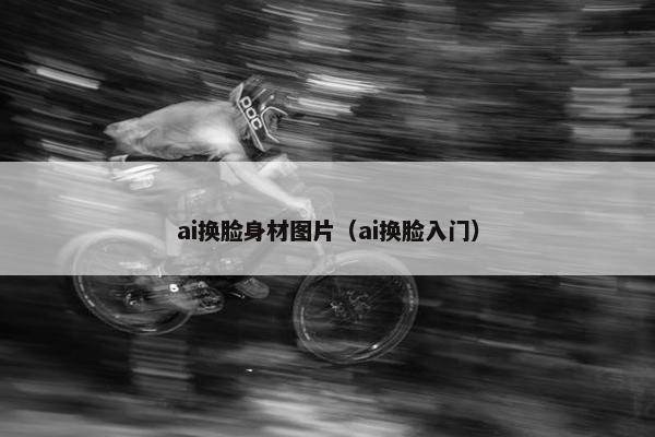 ai换脸身材图片（ai换脸入门）