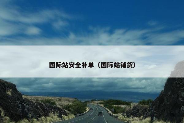 国际站安全补单（国际站铺货）