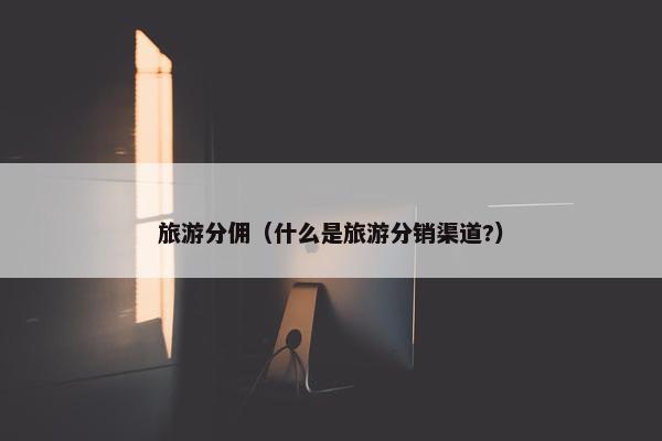 旅游分佣（什么是旅游分销渠道?）