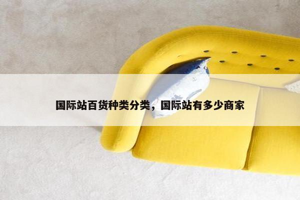 国际站百货种类分类，国际站有多少商家