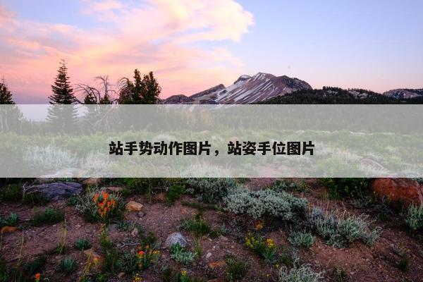 站手势动作图片，站姿手位图片
