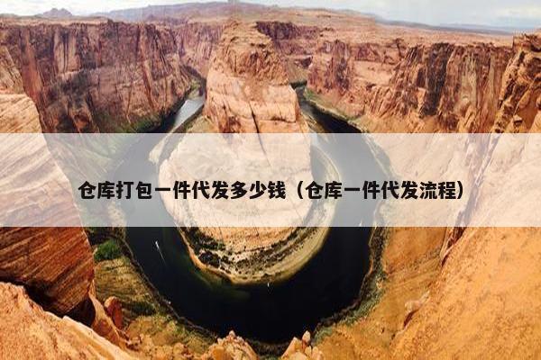仓库打包一件代发多少钱（仓库一件代发流程）