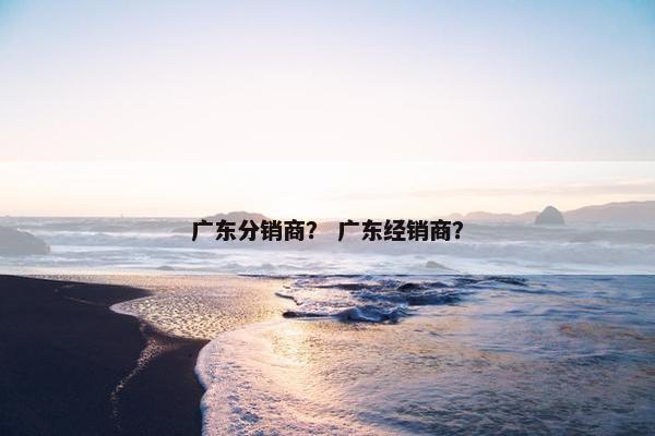 广东分销商？ 广东经销商？