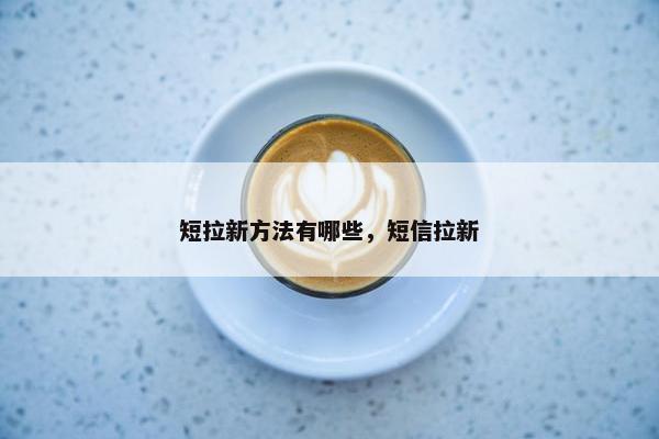 短拉新方法有哪些，短信拉新