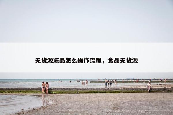无货源冻品怎么操作流程，食品无货源