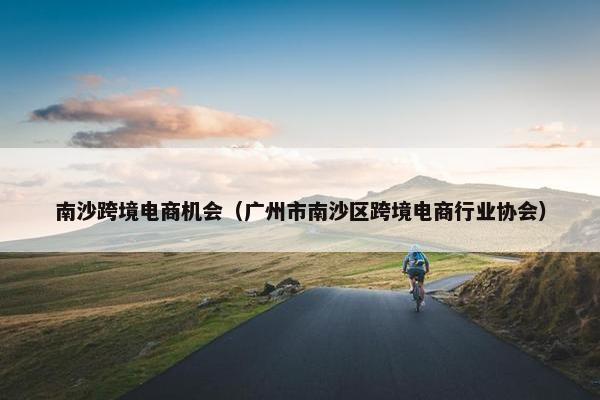 南沙跨境电商机会（广州市南沙区跨境电商行业协会）