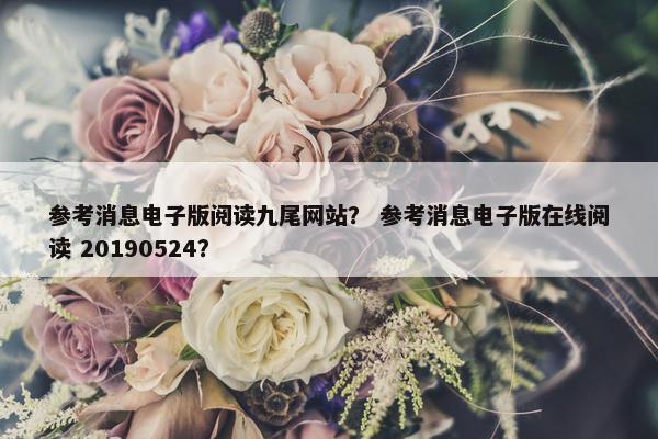 参考消息电子版阅读九尾网站？ 参考消息电子版在线阅读 20190524？