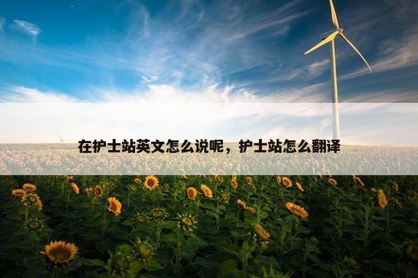 在护士站英文怎么说呢，护士站怎么翻译