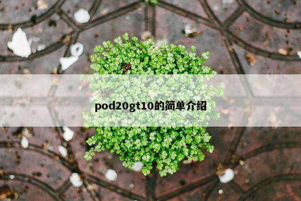 pod20gt10的简单介绍