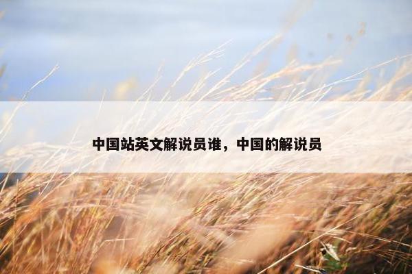 中国站英文解说员谁，中国的解说员