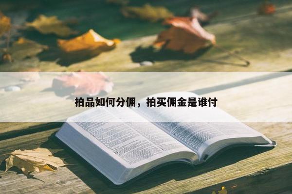 拍品如何分佣，拍买佣金是谁付