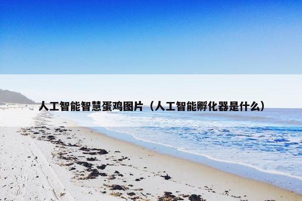 人工智能智慧蛋鸡图片（人工智能孵化器是什么）