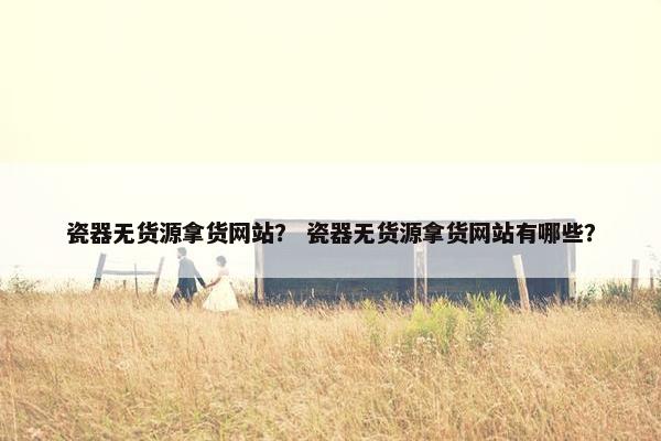 瓷器无货源拿货网站？ 瓷器无货源拿货网站有哪些？
