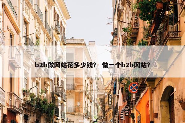 b2b做网站花多少钱？ 做一个b2b网站？