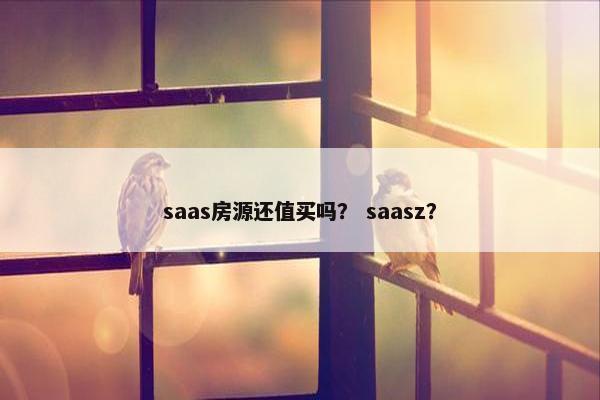 saas房源还值买吗？ saasz？