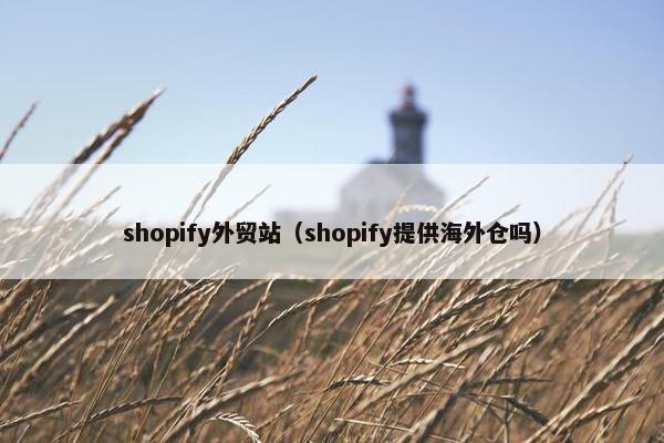 shopify外贸站（shopify提供海外仓吗）