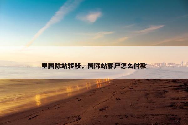 里国际站转账，国际站客户怎么付款