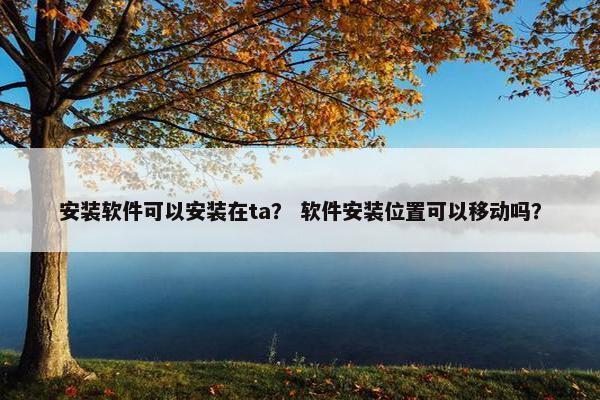 安装软件可以安装在ta？ 软件安装位置可以移动吗？