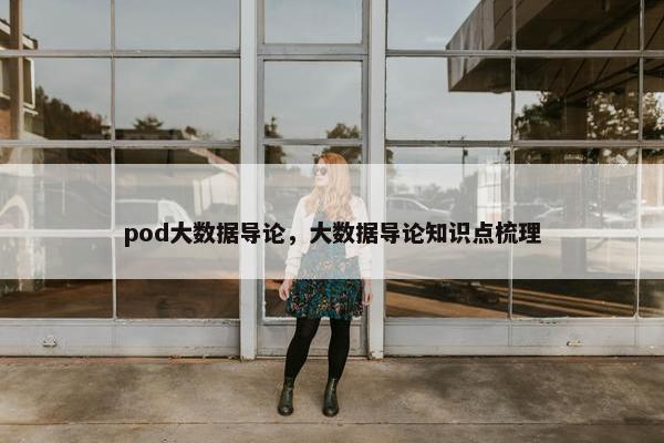 pod大数据导论，大数据导论知识点梳理