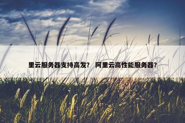 里云服务器支持高发？ 阿里云高性能服务器？