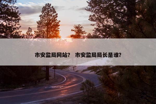 市安监局网站？ 市安监局局长是谁？