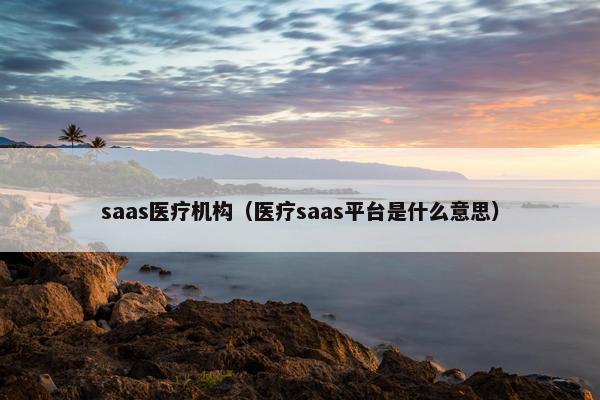 saas医疗机构（医疗saas平台是什么意思）