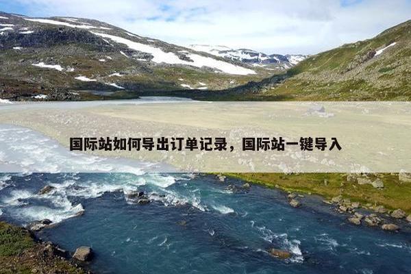 国际站如何导出订单记录，国际站一键导入