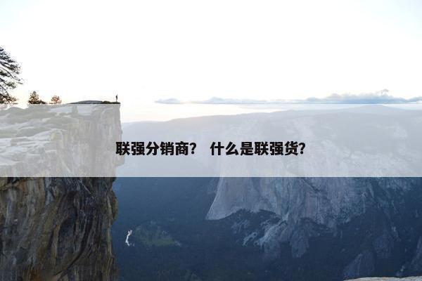 联强分销商？ 什么是联强货？