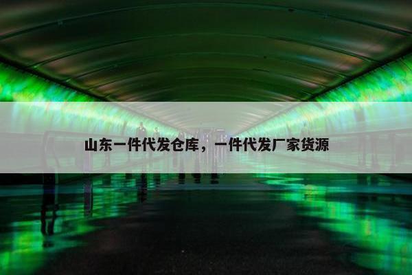 山东一件代发仓库，一件代发厂家货源